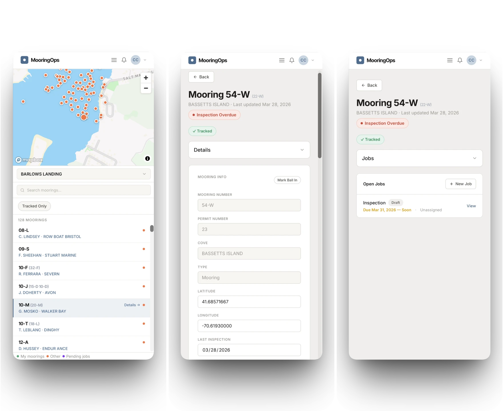 Mobile job completion view